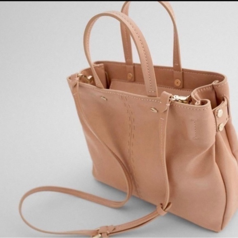 ZARA Midi shopper with detailed Top bag - Picture 4 of 4